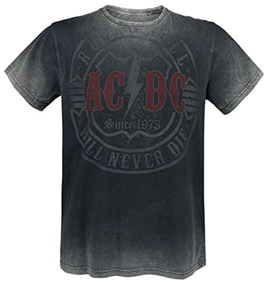 Rock & Roll T-shirt - Donkergrijs - Band Merchandise