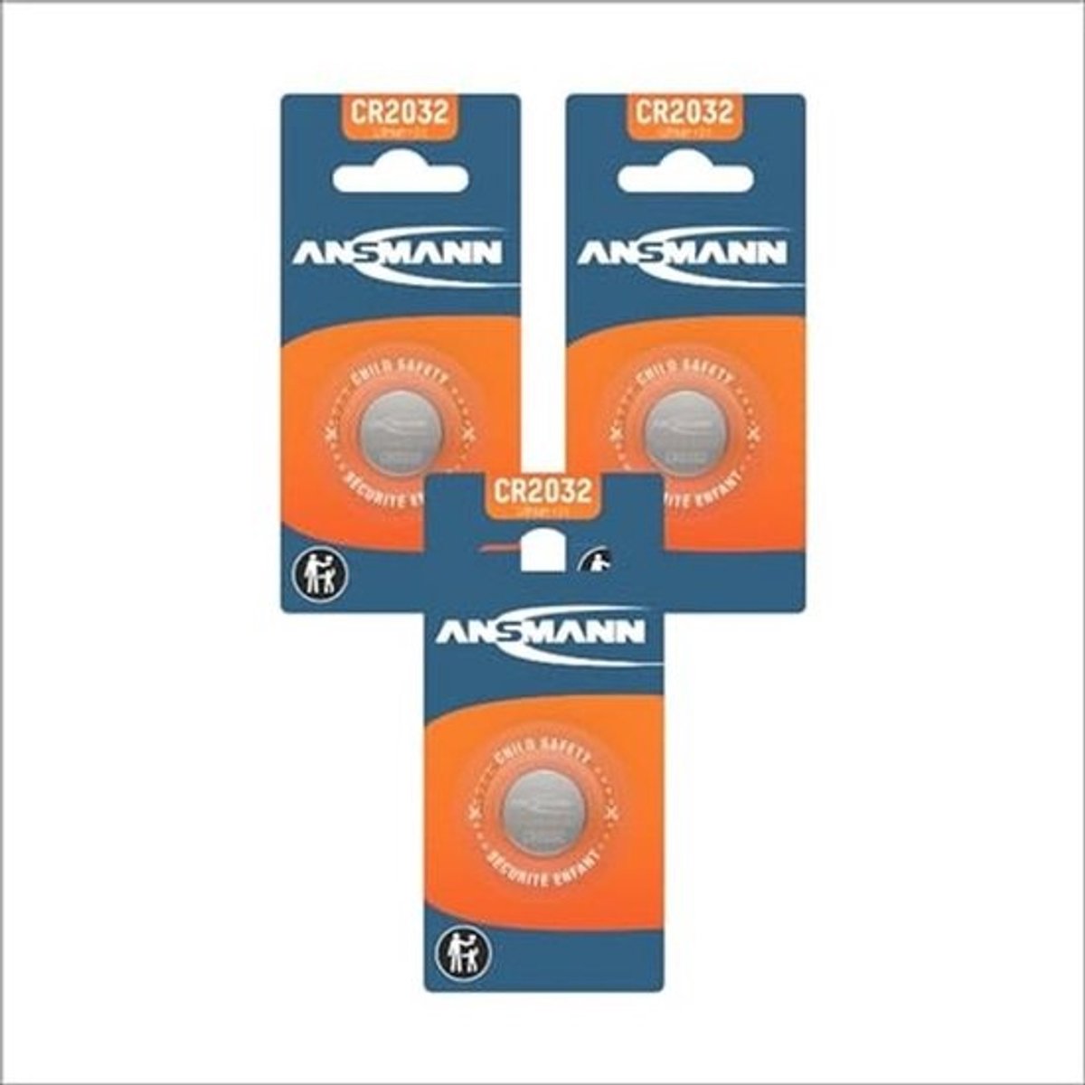 Lithiumbatterij CR2032 - Set van 3 Stuks - Voor Diverse Toepassingen