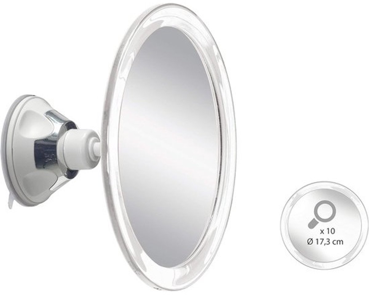 Vergrootspiegel met Suction Mount - 10 Stuks, Roterende Make-upspiegel voor Reizen met 5 Jaar Garantie