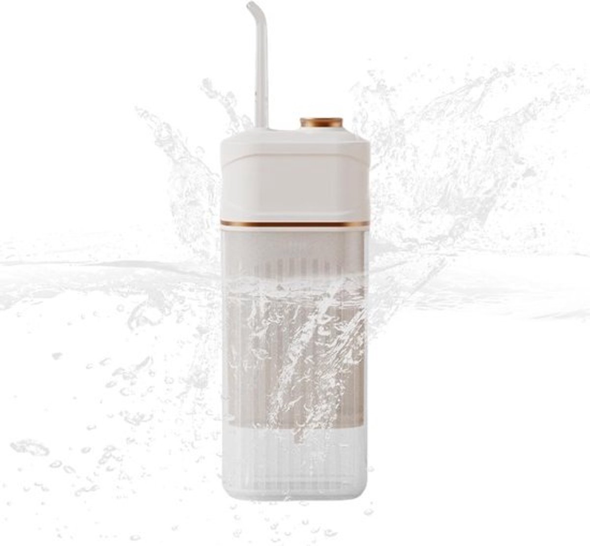Draagbare Waterflosser - Draadloze Tandenreiniger - Dagelijkse Mondhygiëne - 3 Reinigingsmodi - Compact Formaat - Wit Blauw