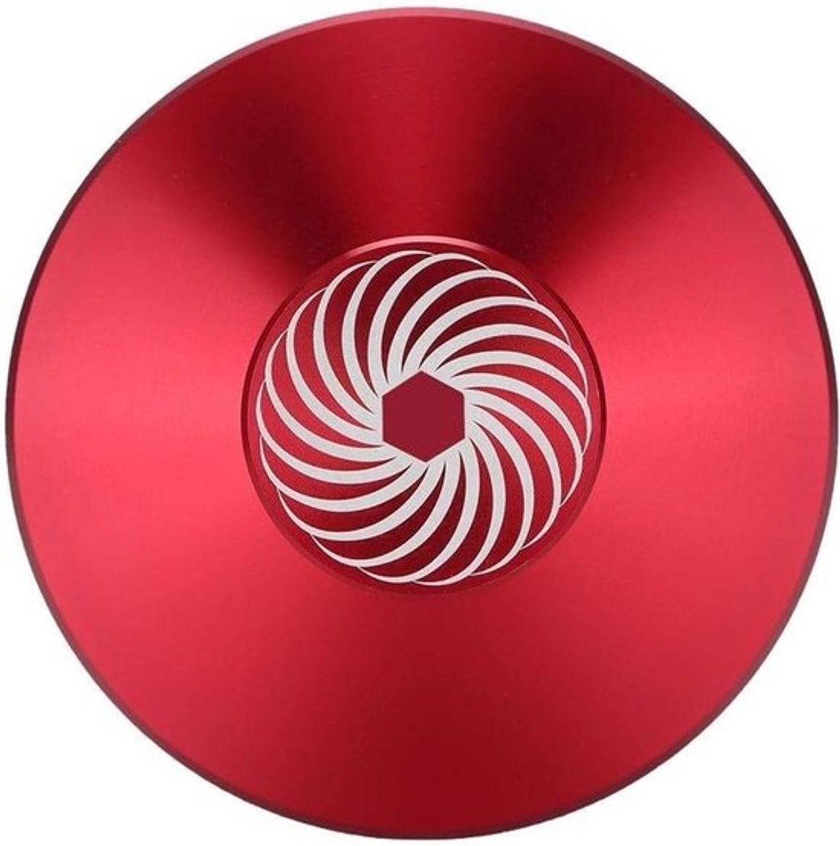 Record Stabilizer Klem - Draaitafel Gewicht - Verbeter Geluidskwaliteit - Voorkomt Trillingen - 79mm Diameter - Rood