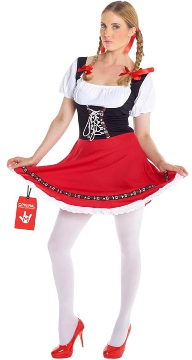 Sexy Dirndl Kostuum Dames voor Oktoberfest en Feesten - Maat L