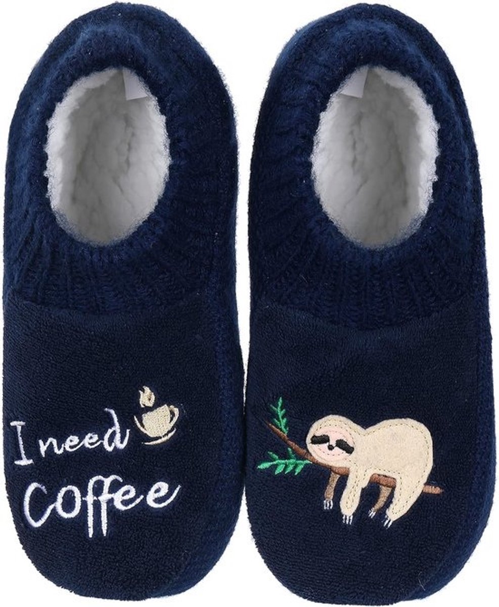 Pantoffelsokken Dieren - Huissokken Bed Sokken - Warm Blijven - Antislip Bodem - One Size - Multicolor