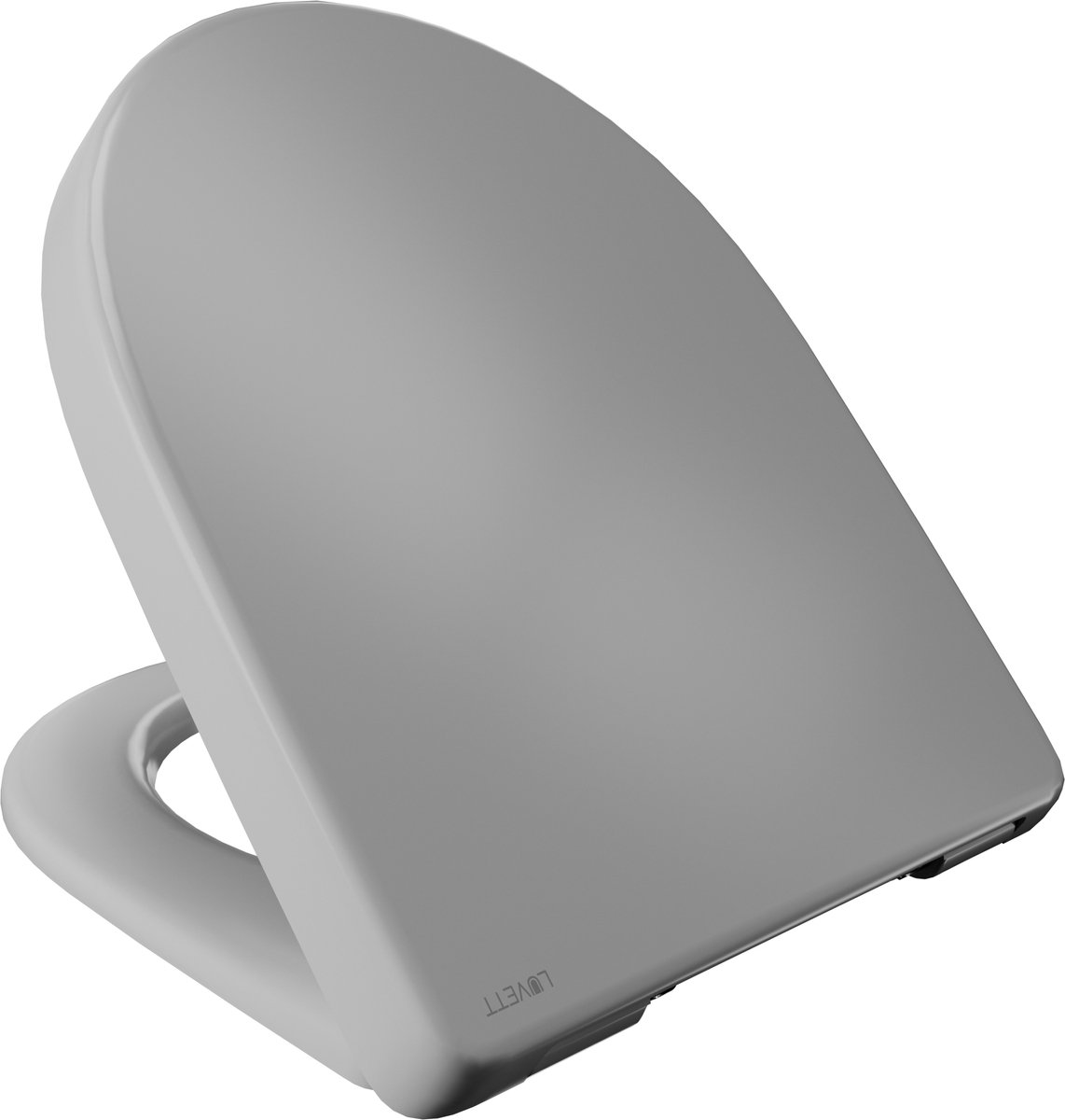 LUVETT D140 - Wc-bril - D-vorm - Dubbele soft-close - Afneembaar - Antibacterieel