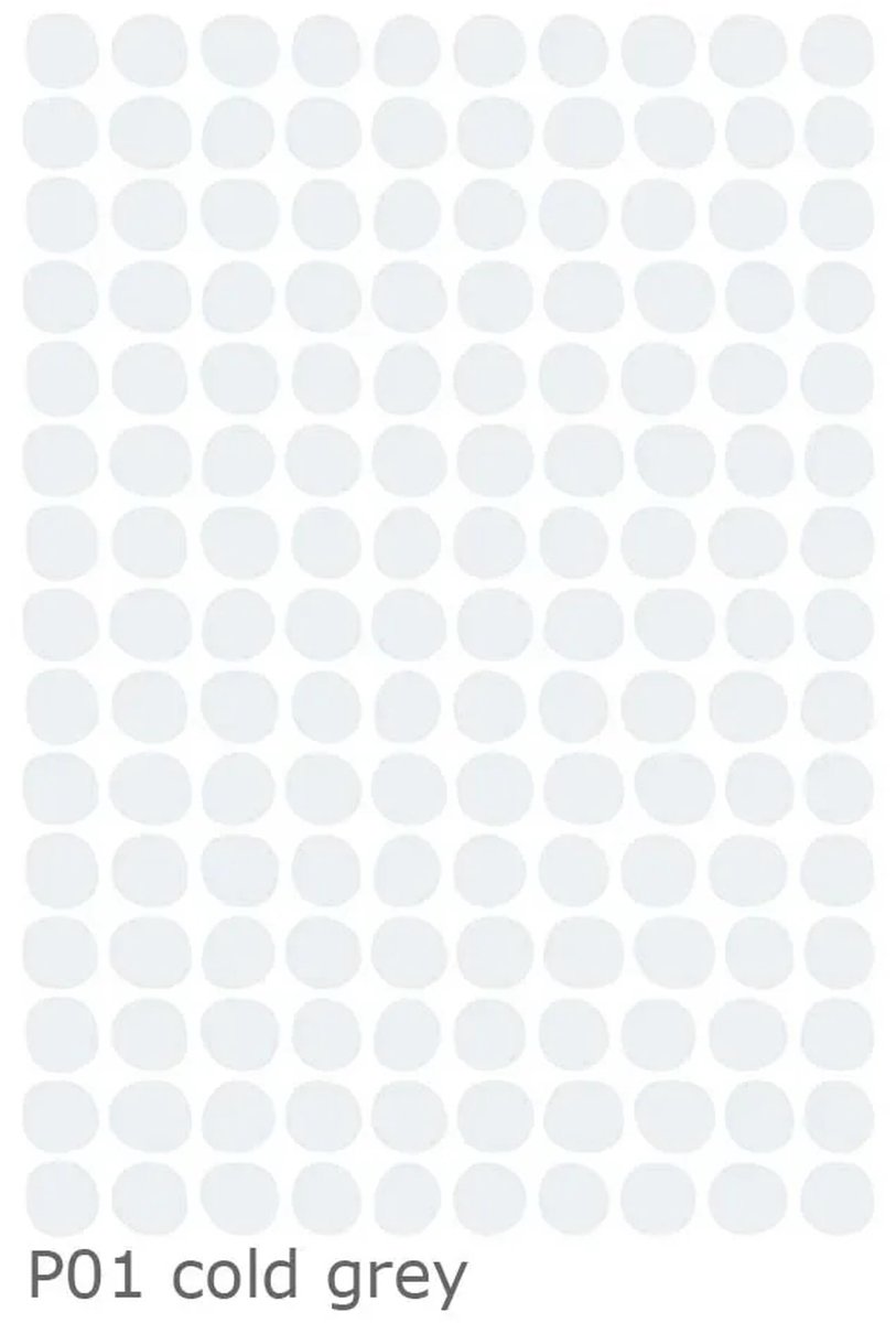 Lilipinso muursticker basics stippen, Kleur: grijs