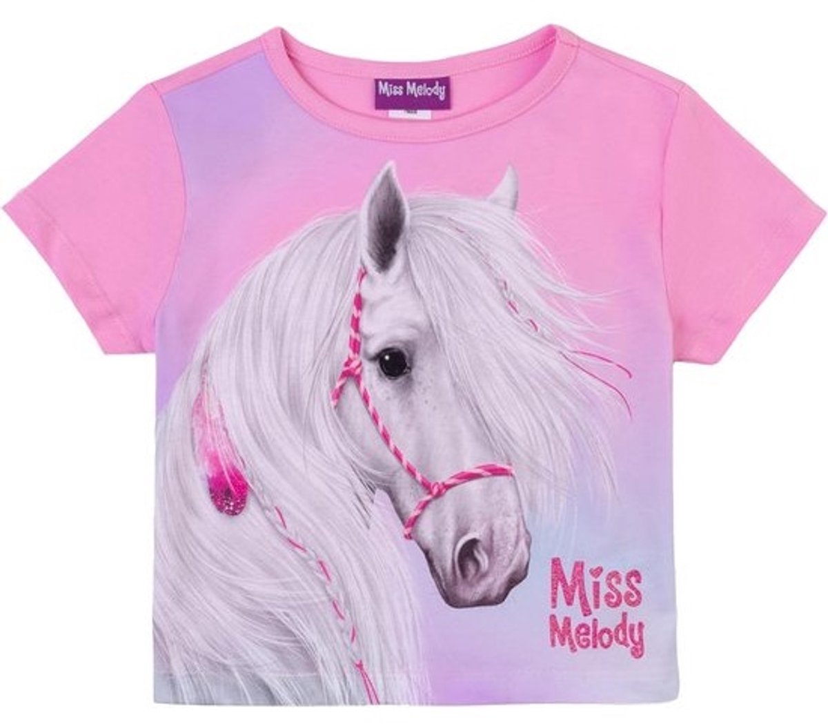 Roze T-Shirt voor meisjes met vrolijke print