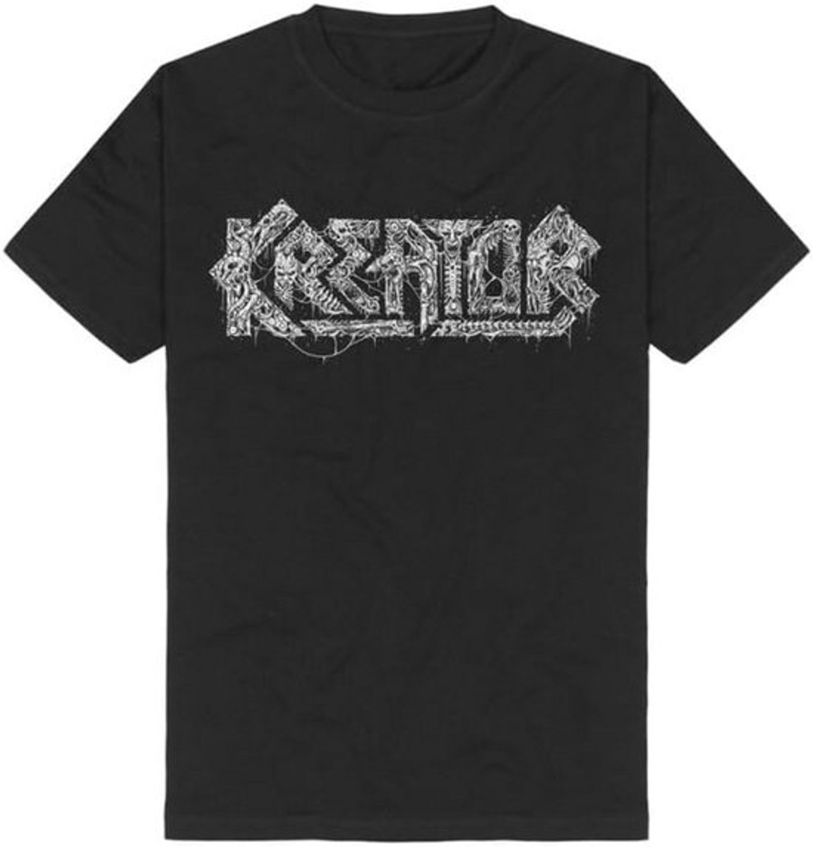 Zwart T-shirt met Pentagram Print voor Heren en Dames