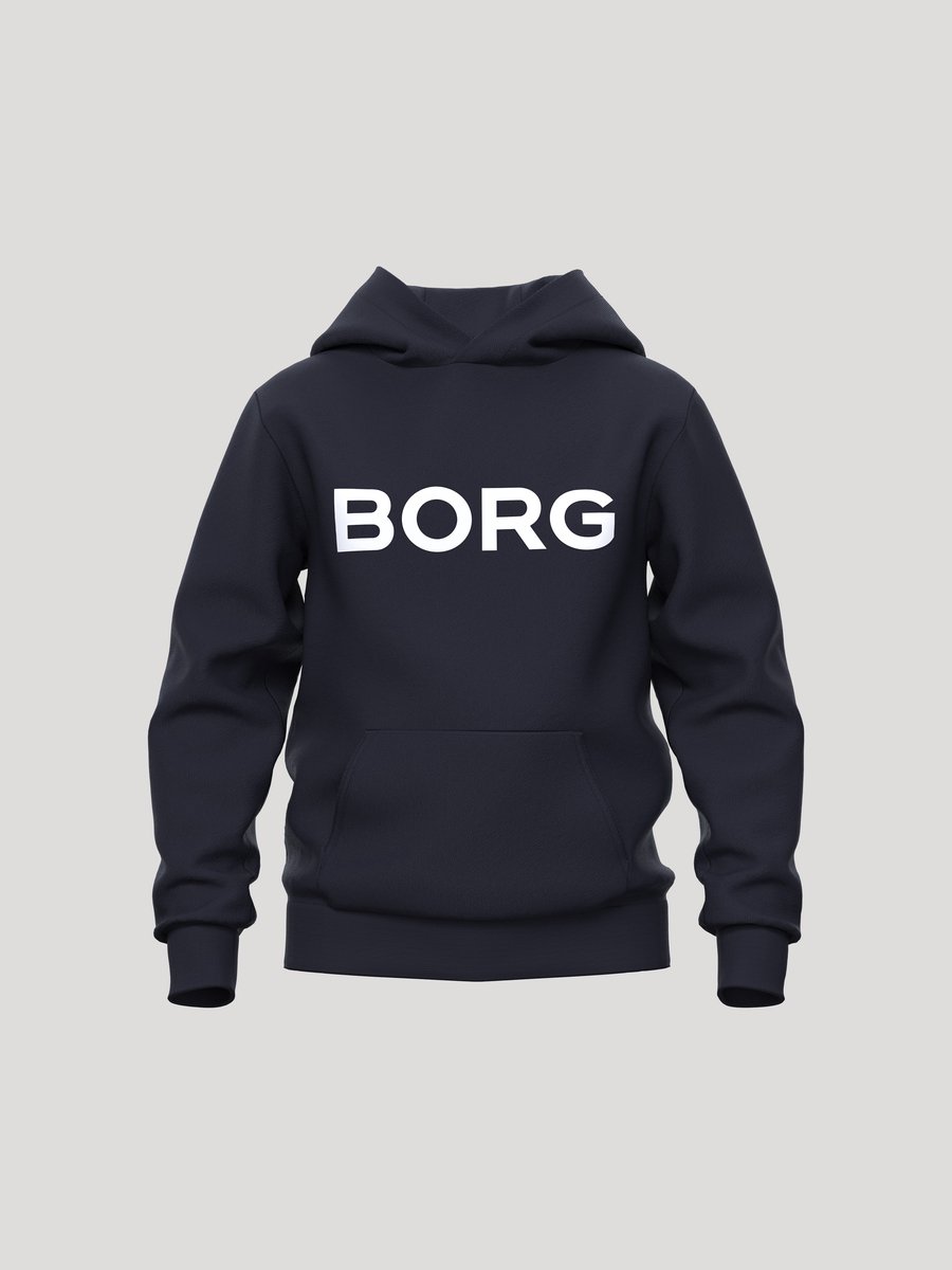 Björn Borg Essential 3 Hoodie Jongens Trui Met Capuchon Kinderen - Donkerblauw - Maat 158-164