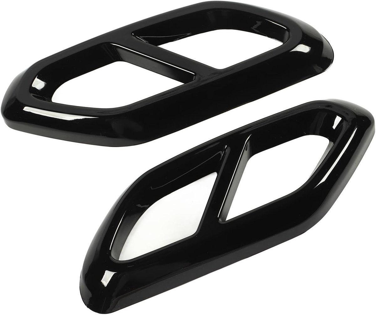 Duurzame en krasbestendige uitlaatdemper covers, 1 paar voor GLC-Class X254, zwart transparant, perfect voor bescherming en stijl