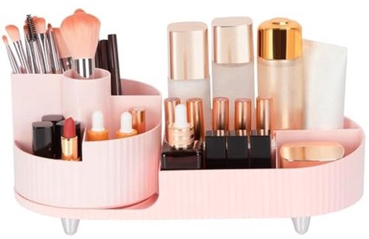 360° Draaibare Make-up Organizer - Multifunctionele Cosmetica-opslag voor Kaptafel en Badkamer
