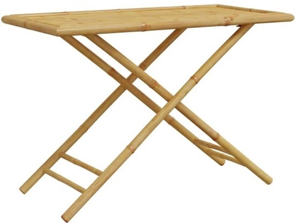 Opklapbare Bamboe Tuintafel 110x55x75cm - Balkontafel Buiten
