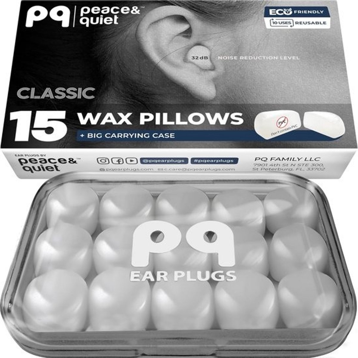 Zachte Wax Oordopjes voor Slapen en Zwemmen - Geluidsisolatie 32 dB