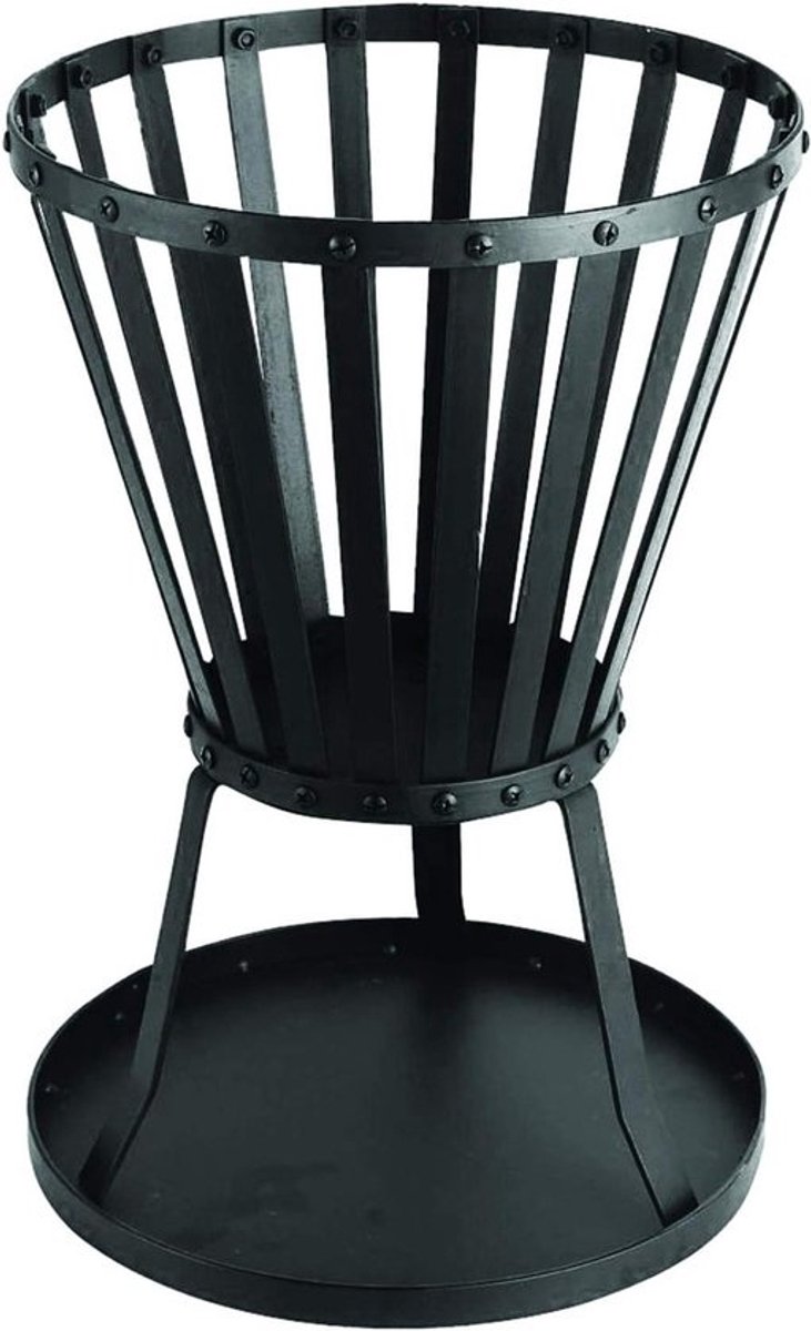 Vuurkorf Staal - Buitenhaard Schaal - Terras Verwarmen - Duurzame Constructie - 35x50cm - Staal