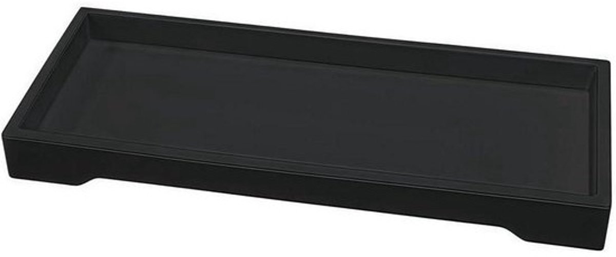 Badkamertray - Opbergbakje Aanrecht organizer - Aanrecht organiseren - Onbreekbaar siliconen materiaal - 255 x 105 x 25 cm - Zwart