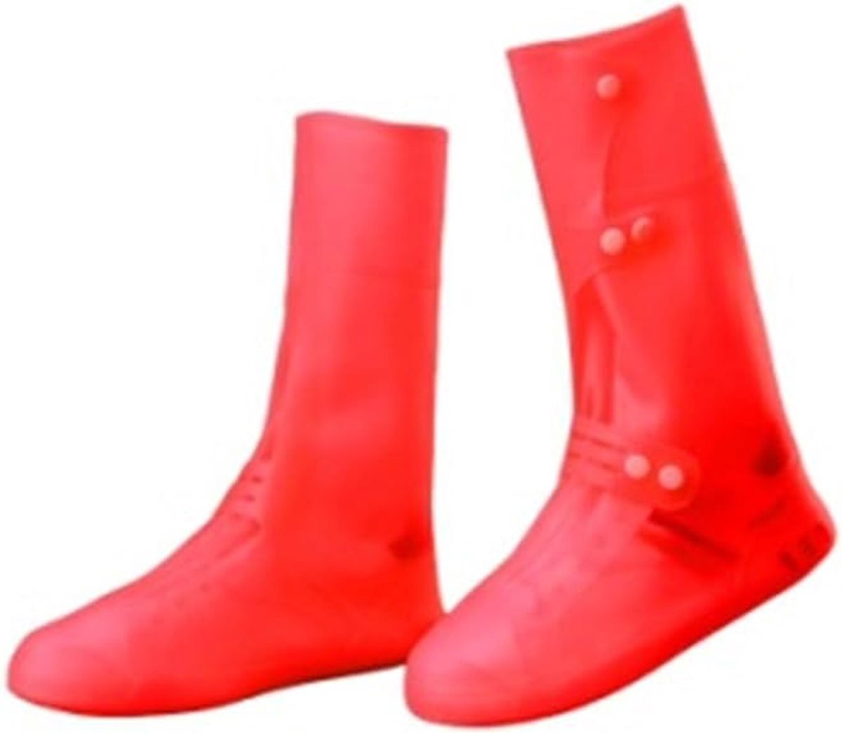 Unisex waterdichte regenschoenhoezen-L（38-39），Rood