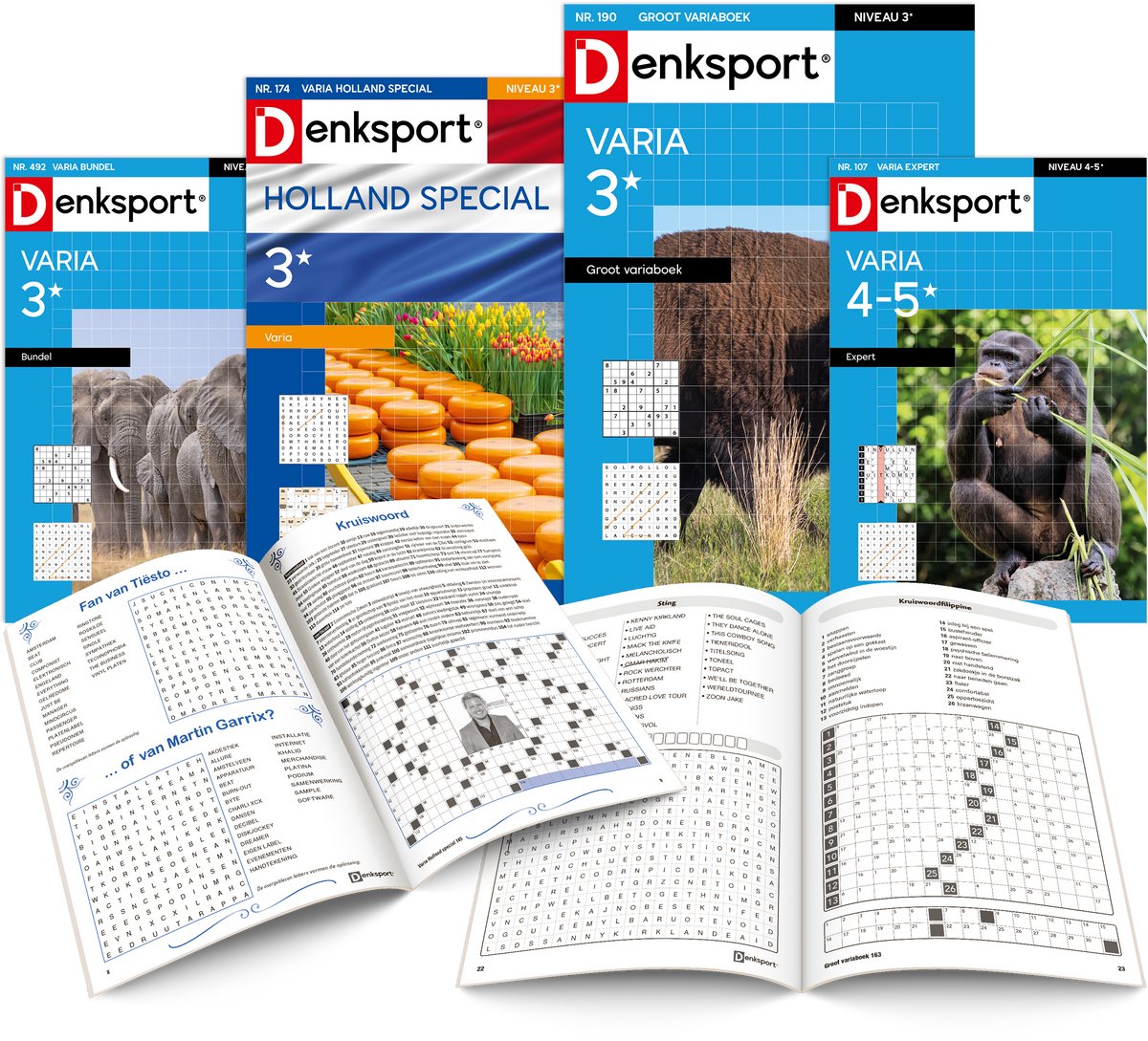 Denksport Varia puzzelboek pakket nr. 16