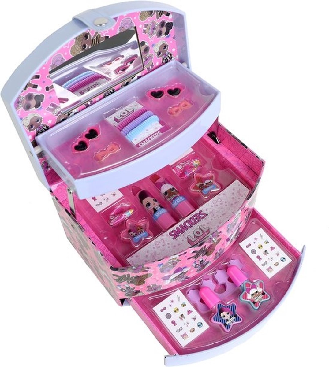 Grote Kinderschmink Koffer met Make-up, Nagellak en Haaraccessoires | Cadeau voor Meisjes