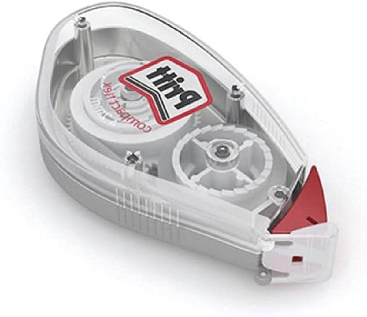 Correctieroller Compact - Flexibele tape - Fouten Maken - Push en pull - 42 mm x 10 m - Transparant