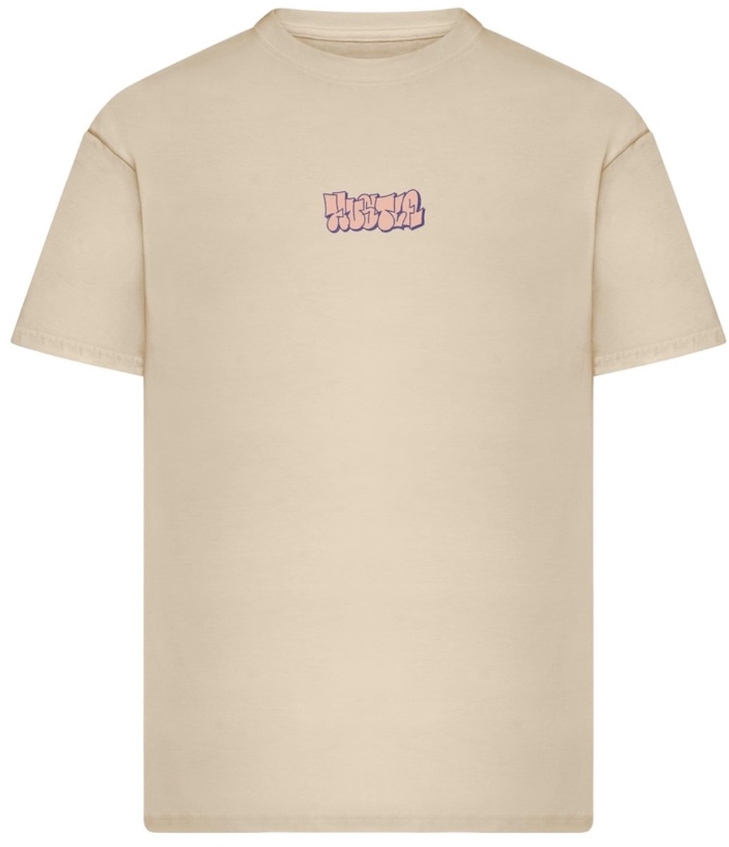 Mister Tee Crown Car Oversize Heren Tshirt XS Creme