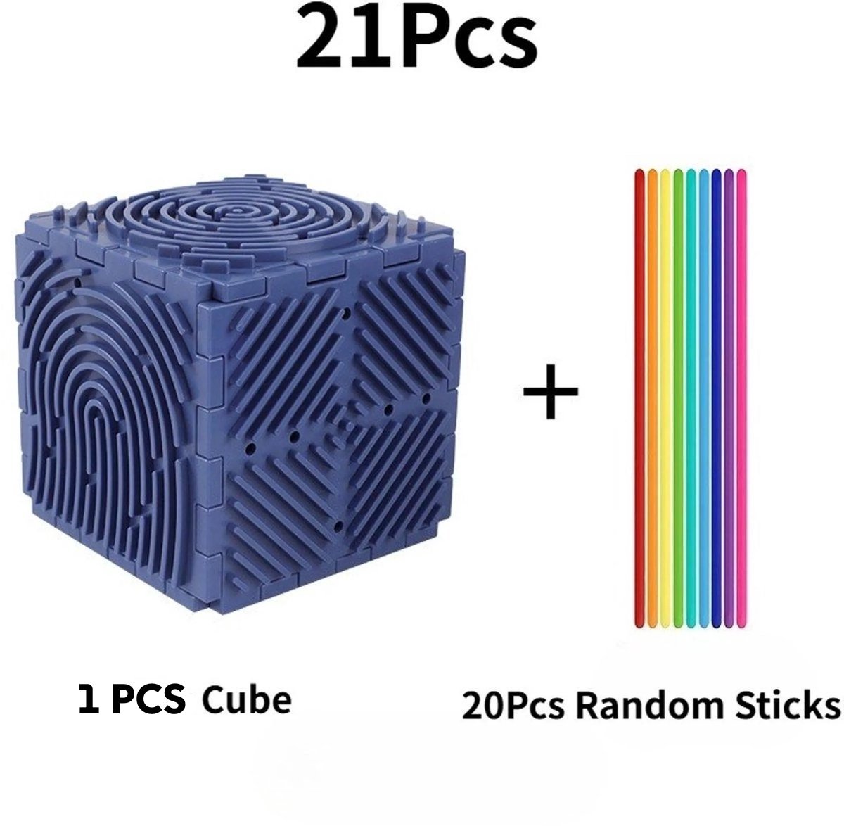 Namajunas - 3D sensorisch activiteitenbord - Inclusief 20 siliconen draadjes - Helpt emoties te kalmeren en de aandacht te concentreren - Sensorisch speelgoed - Geschikt voor volwassenen en tiener