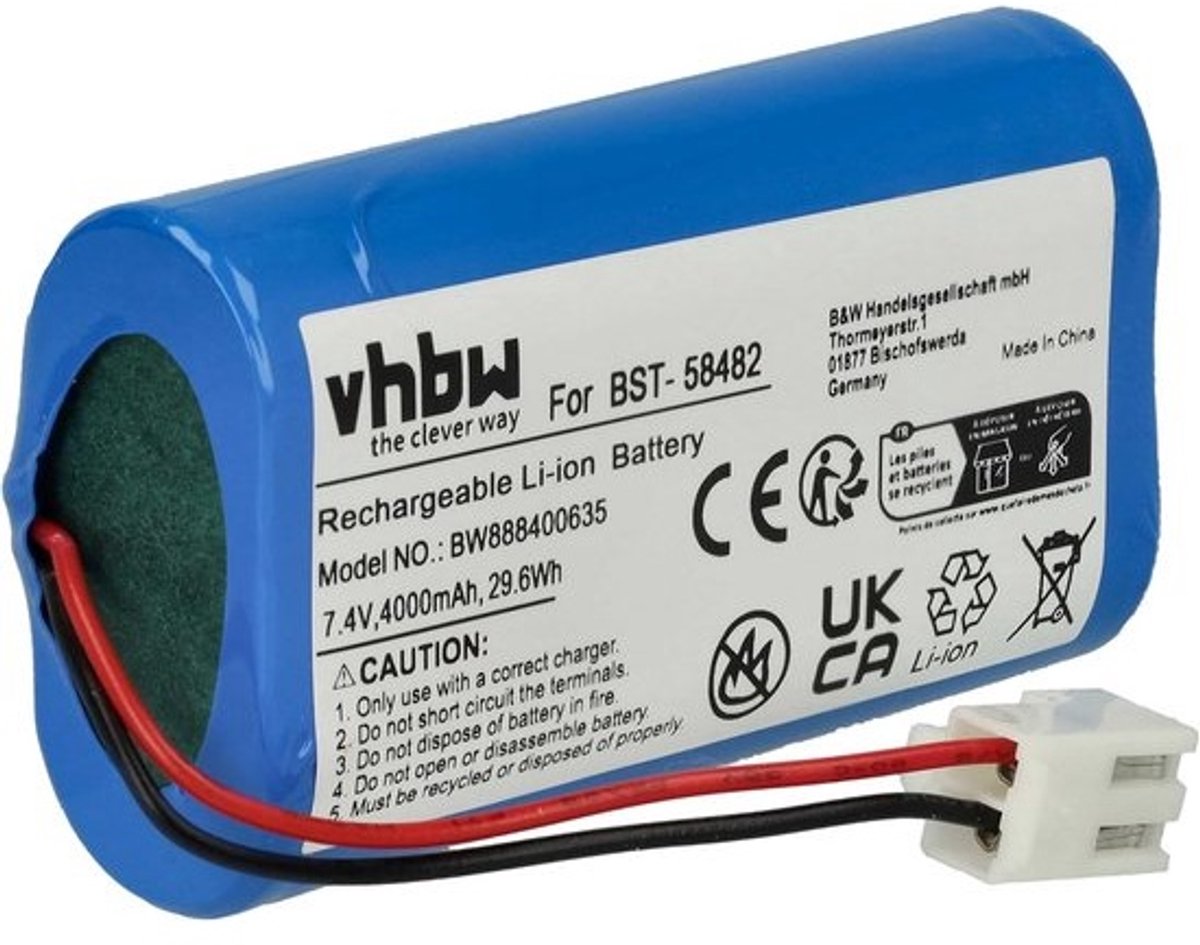 Vervangende Oplaadbare Batterij voor Zwembadstofzuiger (4000mAh, 7.4V, Zonder Merk)
