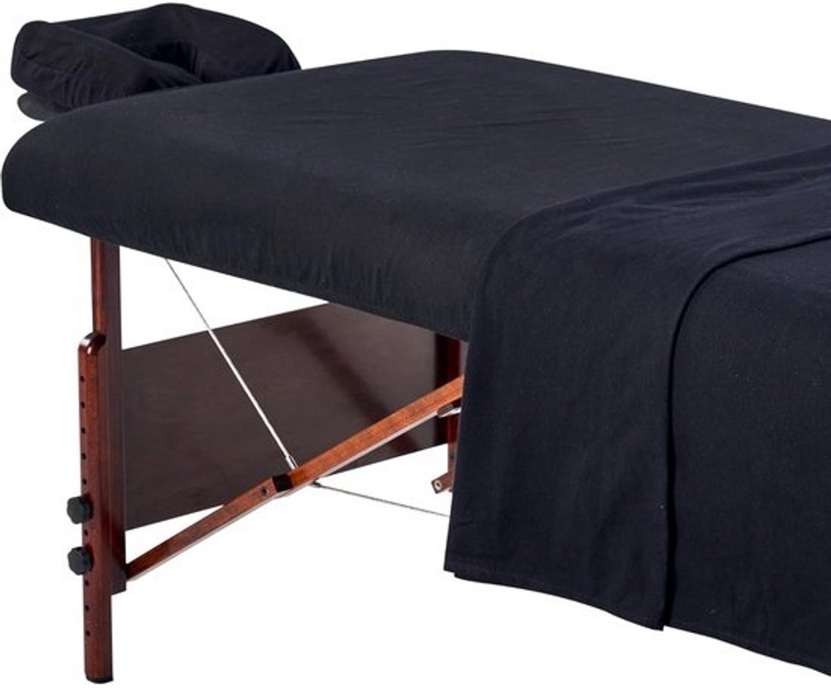 3-Delige Flanel Massagetafel Set: Onderlaken, Hoeslaken & Gezichtshoezen - Comfortabel & Duurzaam