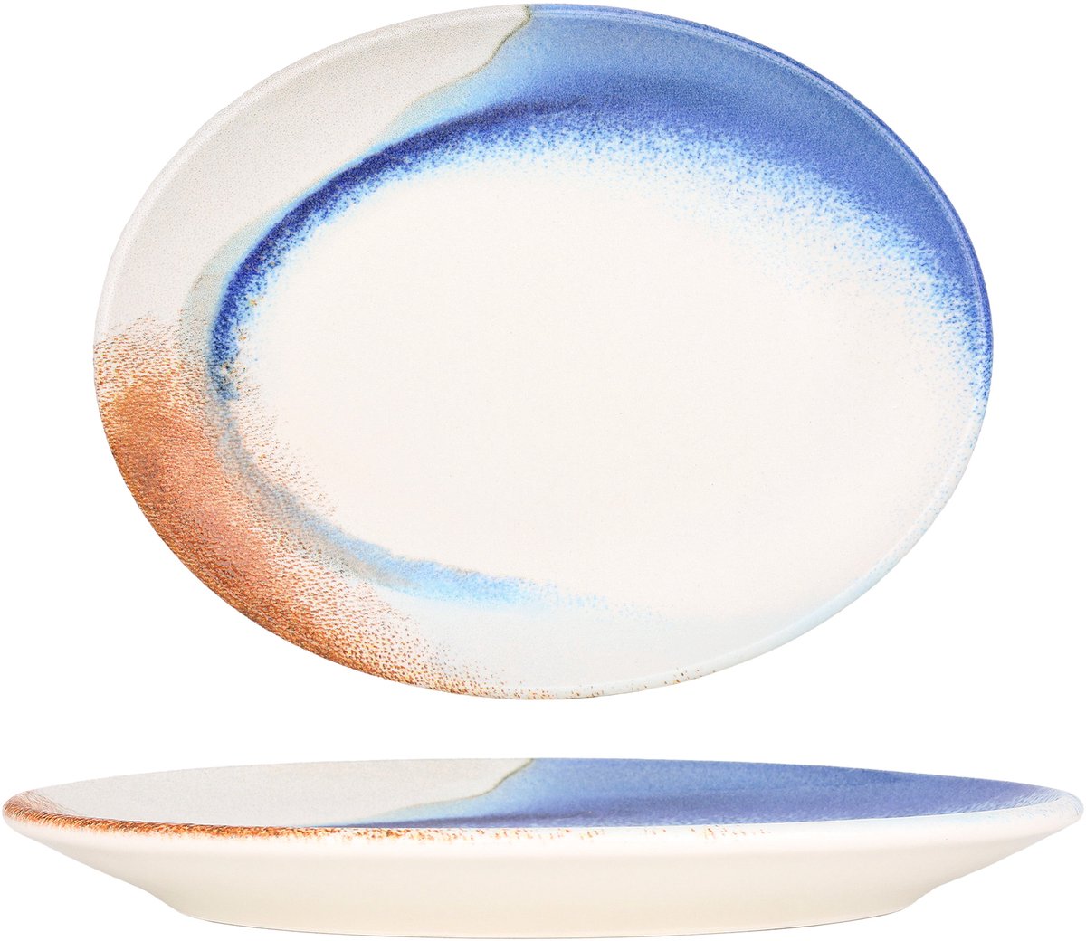 Bonna Serveerschaal - Kymen - Porselein - 25 cm - set van 2