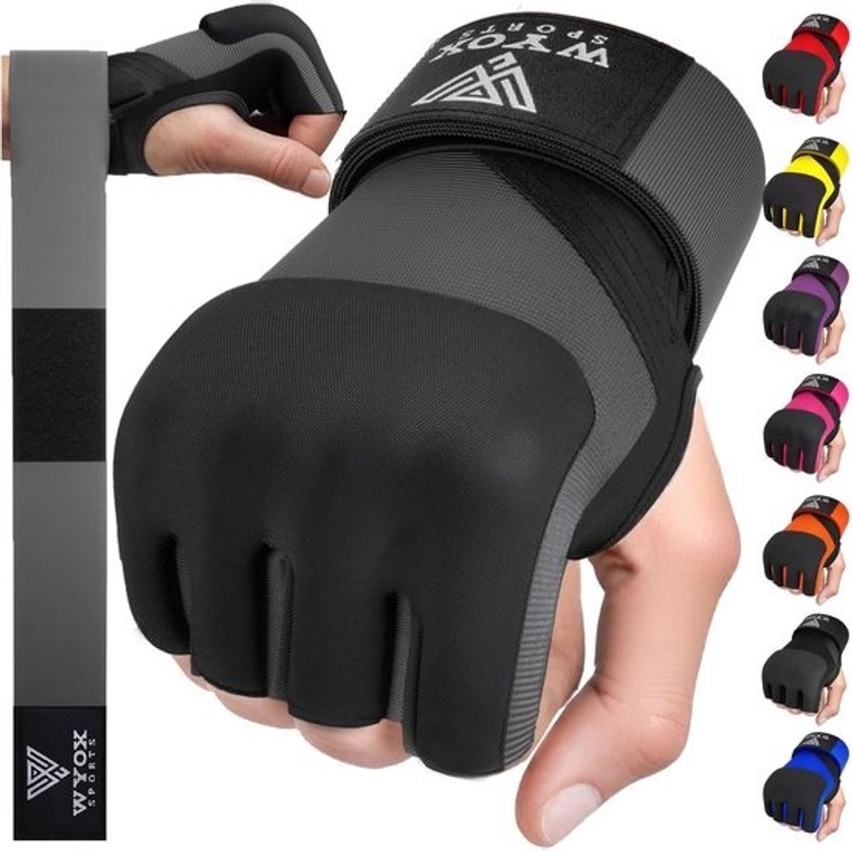 Binnenhandschoenen Boksen MMA Voor Mannen en Vrouwen met Dikke Knokkelbescherming