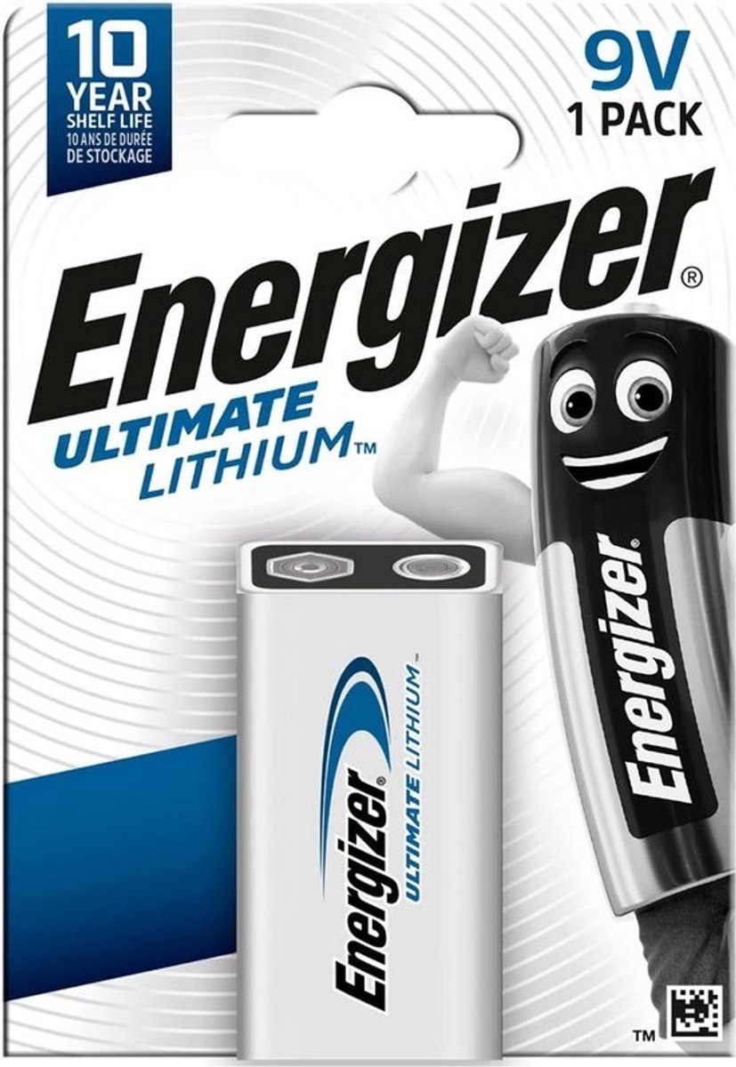 Krachtige 9V Lithium Batterij - Lange Levensduur