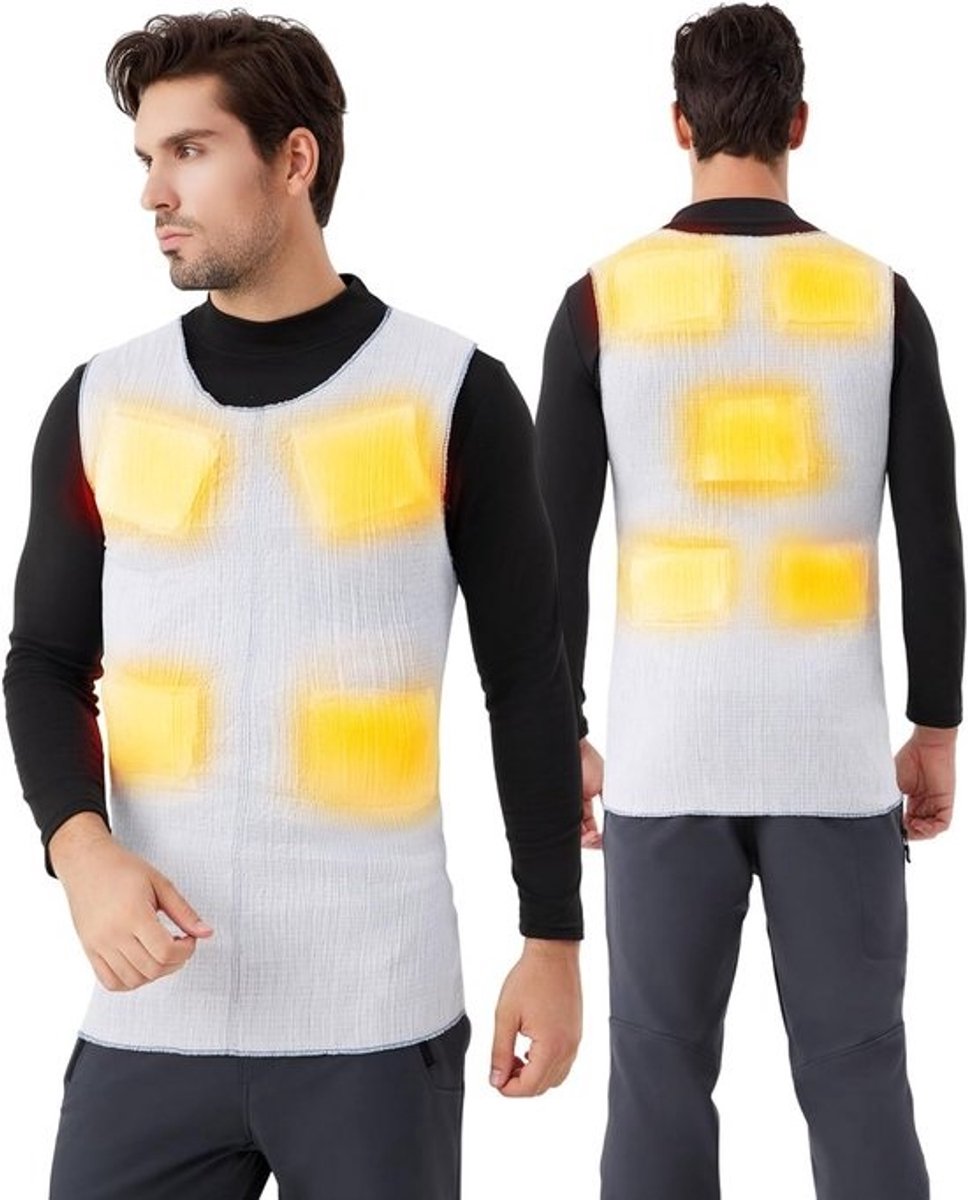 Verwarmd Vest met 9 Zones voor Mannen en Vrouwen - 12 Uur Duurzame Warmte
