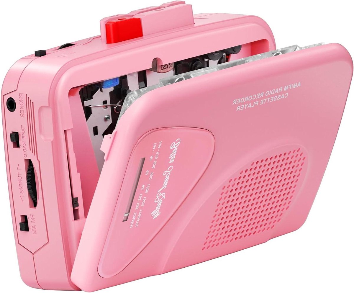Draagbare Cassette Speler - Opnameapparaat Radio - Muziek Luisteren Opnemen - Ingebouwde Speaker - 15.6 x 11.1 x 5.9 cm