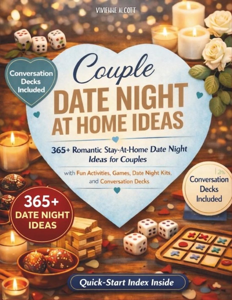Date Night Ideeën - Romantische Avonden - Samen Ontspannen - 365+ Ideeën - 21.6 x 27.9 cm
