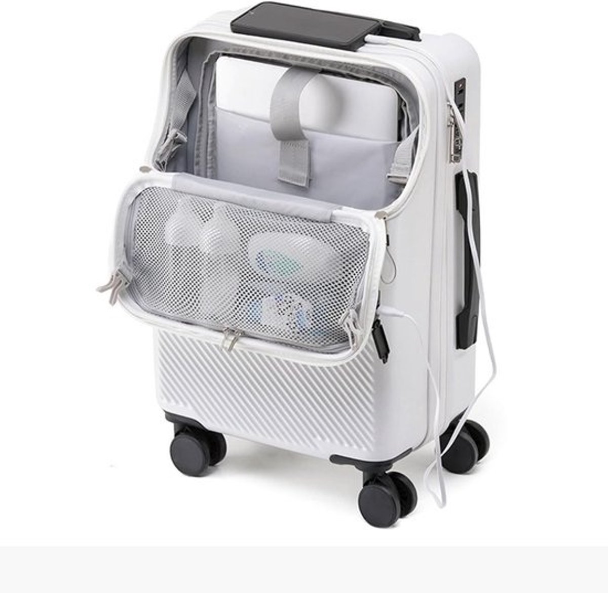 Handbagage Koffer - Reiskoffer Vliegtuig - Vliegreizen - Goedgekeurd door luchtvaartmaatschappijen - 20 Inch - Diverse kleuren