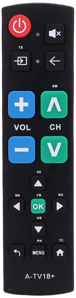 Dailygoods - TV-afstandsbediening met Grote Knoppen voor Eenvoudig Gebruik