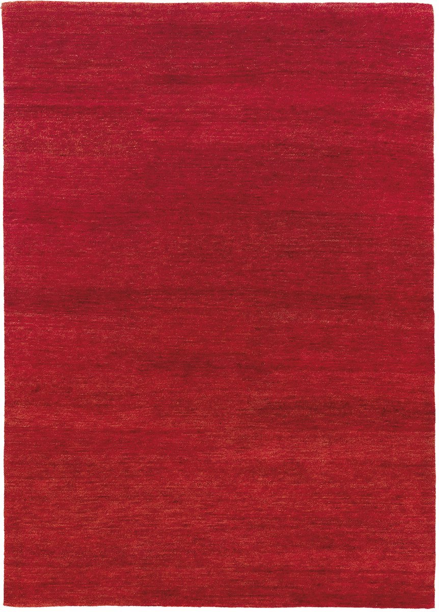 Lino Heritage Vermillion Vloerkleed 250x350cm - Rood Handgeknoopt Hoogpolig Tapijt van 100% Handgesponnen Wol – 15mm dik – 4,5 kg/m² - 57.800 knopen/m² - Hoogwaardig Vloerkleed voor Woonkamer, Slaapkamer, Hal of Eetkamer