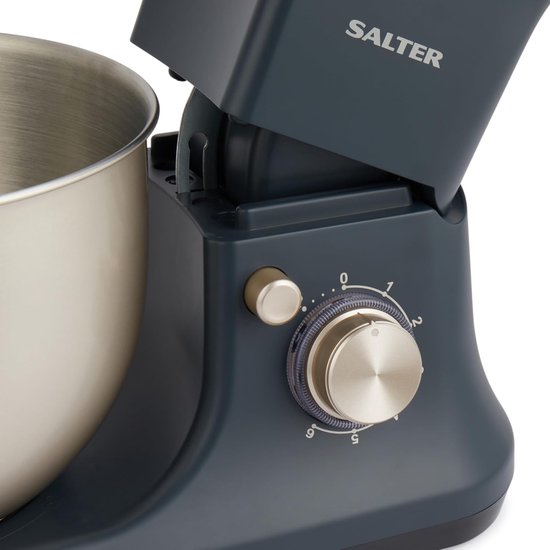 Staande Mixer - Keukenmachine - Thuis Bakken - 1200W Kracht - 5L Kom - Blauw Grijs — afbeelding 5