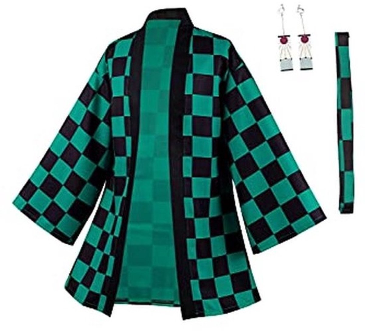 Demon Slayer Kamado Tanjirou Cosplay Kostuum voor Halloween en Carnaval