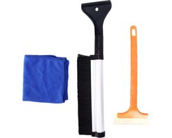 Sneeuwschuiver - Ijskrabber - Auto Winterklaar - Telescopisch Verstelbaar - 44 cm - Zwart