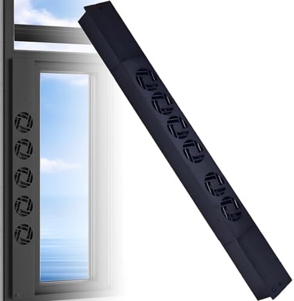 Raamafzuigventilator - Stille Ventilator - Lucht Verversen - Afstandsbediening 10 Snelhede