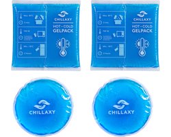 Chillaxy Coldpack – Icepack – Set van 4 Coolpack - IJspack, Gelpack – Koud Compress Herbruikbaar