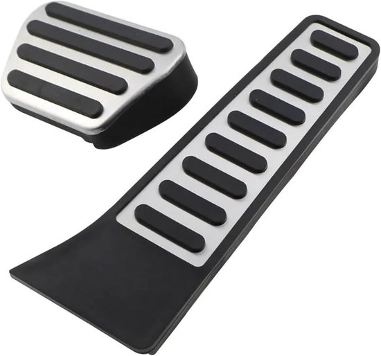 Pedaalhoezen Set - Auto Pedalen - Verbeterde Grip - Roestvrij Staal - L323 L322 - Zilver — afbeelding 5