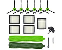 Vervangingsset voor iRobot Roomba J5/J6/J7/J8/J9 Plus - 16 Delig - Borstels, Filters en Wiel - PromoHome