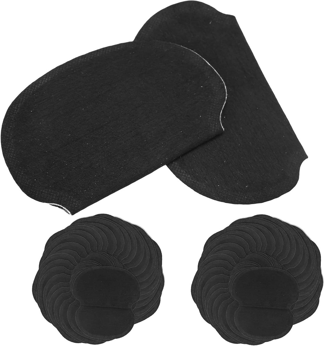 Zweetabsorberende Onderarm Pads, 60 Stuks, Bescherming Tegen Vlekken en Geur, Perfecte Pasvorm voor Kleding