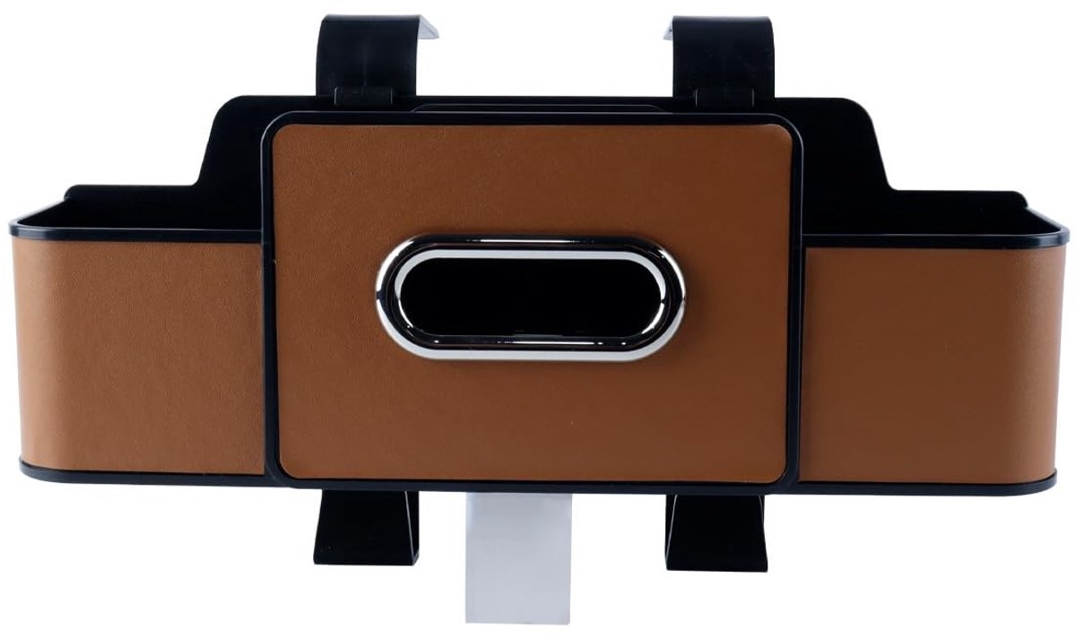 Dailygoods- Auto Organizer Duurzaam - Multifunctionele Achterbank Organizer - Bekerhouder - Tissuehouder - Hoofdsteun Haak - Gemakkelijk te Reinigen