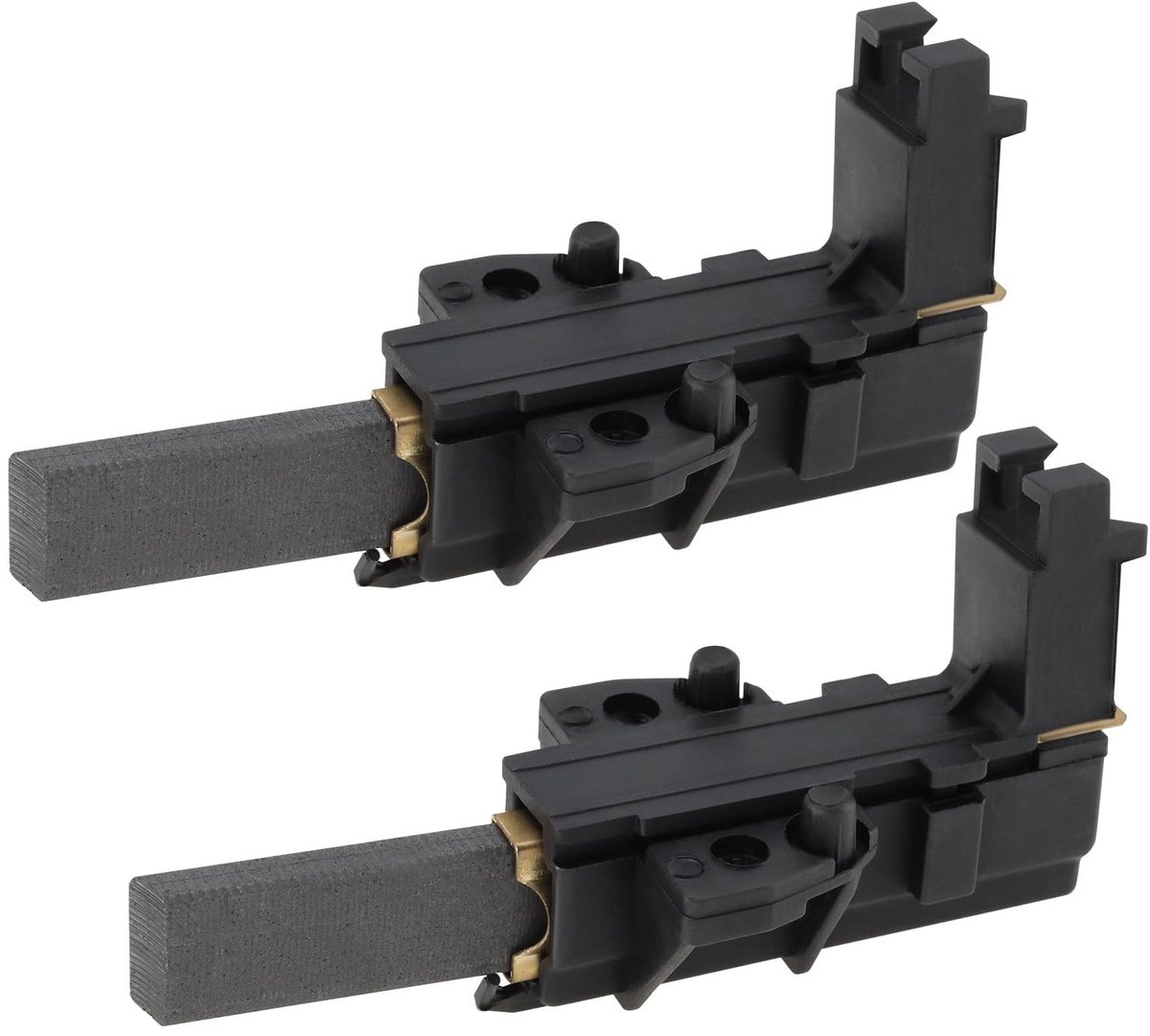 Dailygoods- Koolborstels 2 Stuks - Motor Koolstof - Houder - 32x13,5x5mm - 4,8mm Aansluiting - Compatibel met CESET MCA Serie - Wasmachineborstels