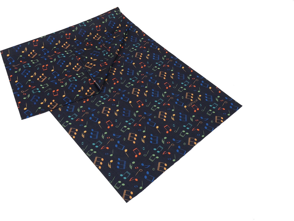 Loop Scarf Notes Colourful/Black 25*50 cm