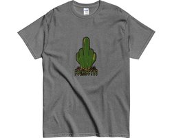 Grappig Stoer Tshirt Mannen en Vouwen - Fuck Off - Grijs - M