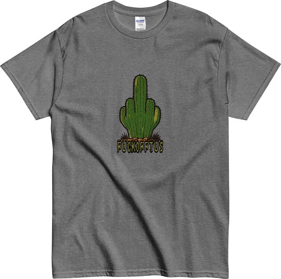 Grappig Stoer Tshirt Mannen en Vouwen - Fuck Off - Grijs - M