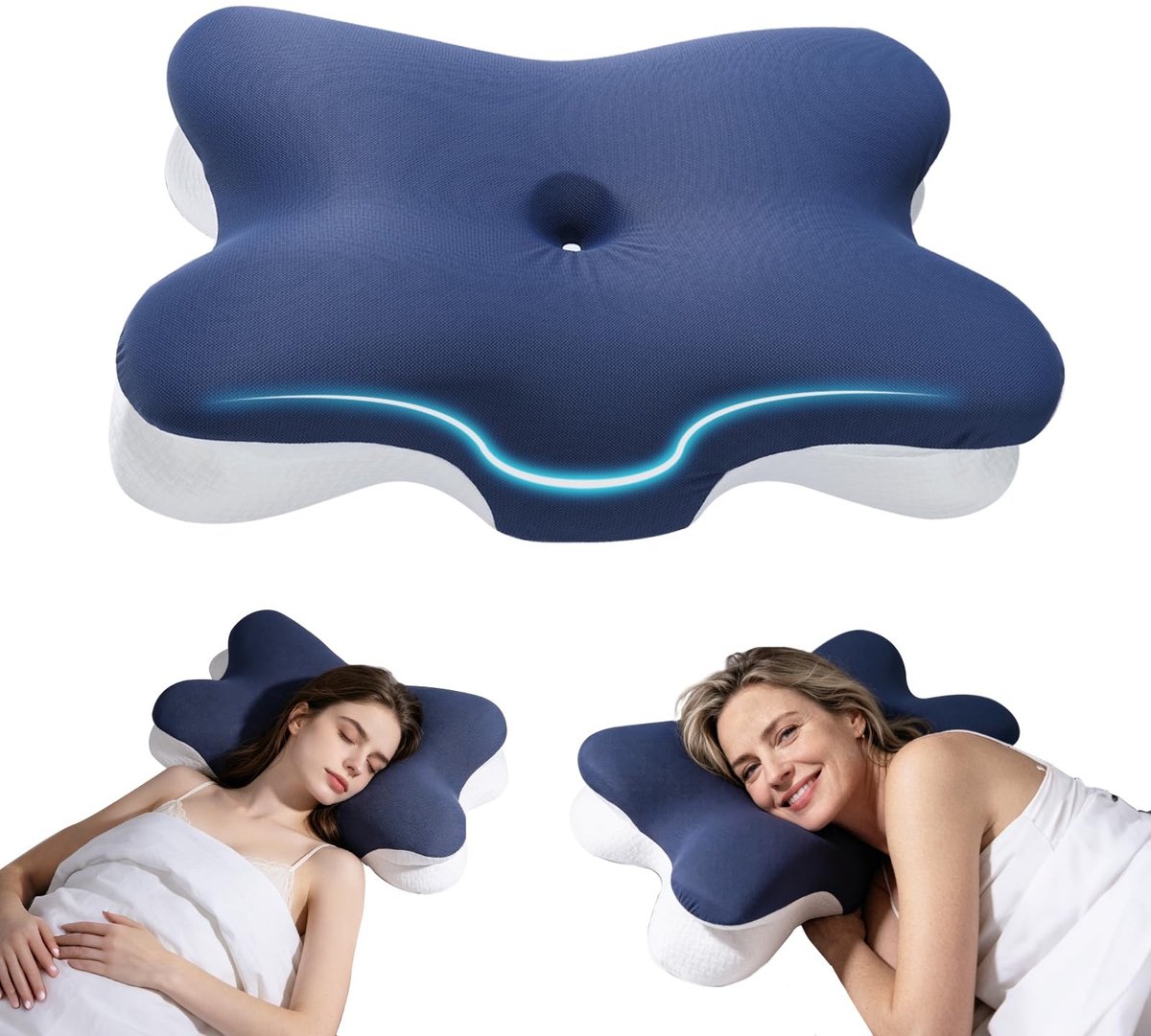 Dailygoods- Nekkussen - Reiskussen - Hoofdkussen - 1 stuk - Comfortabel - Ondersteuning - Reis Kussen