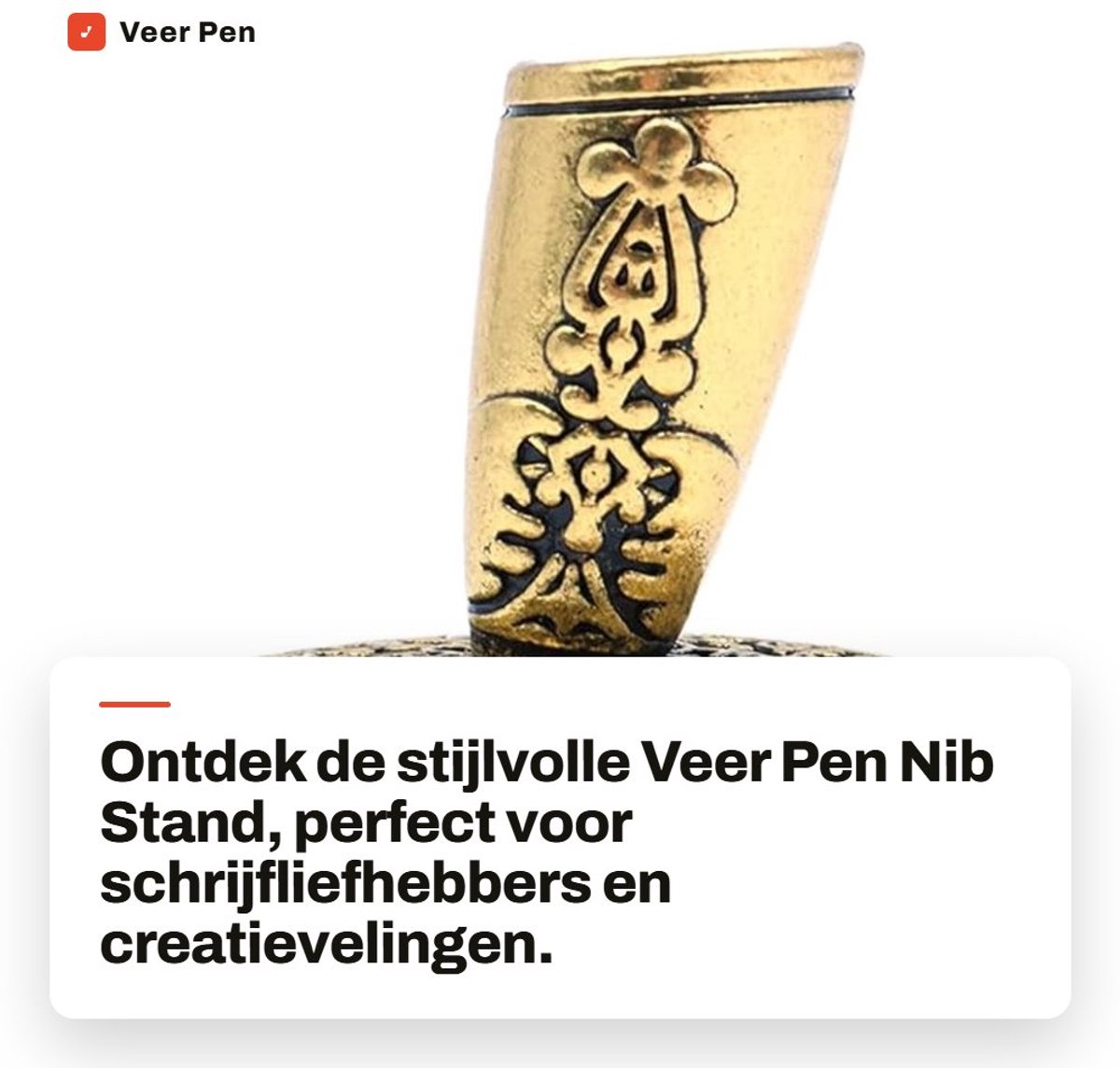 Solidchoice- Penhouder Metalen Ronde Basis - Pen Loop - Penhouder Voor Notitieboek - Penhouder Bureau - Vulpennen - Duurzaam Materiaal - Pennenstandaard